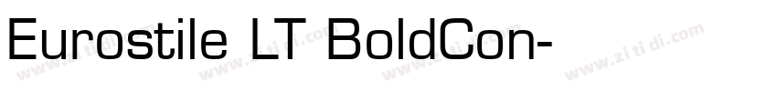 Eurostile LT BoldCon字体转换